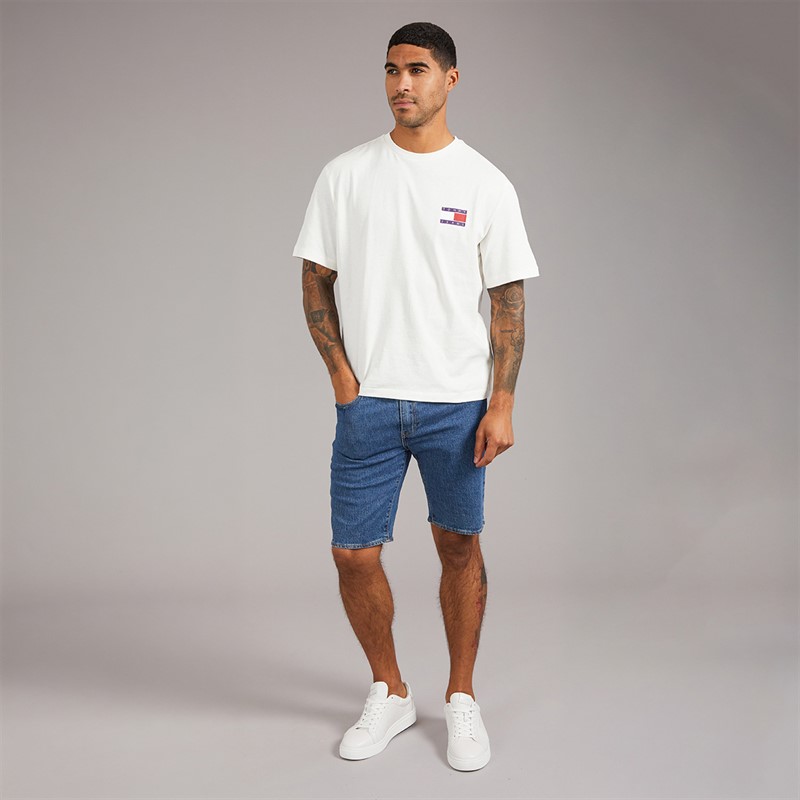 Tommy Jeans Mens 90s Peaks T-Shirt Ancient White