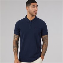 Tommy Jeans Mens Placket Polo Shirt Dark Night Navy