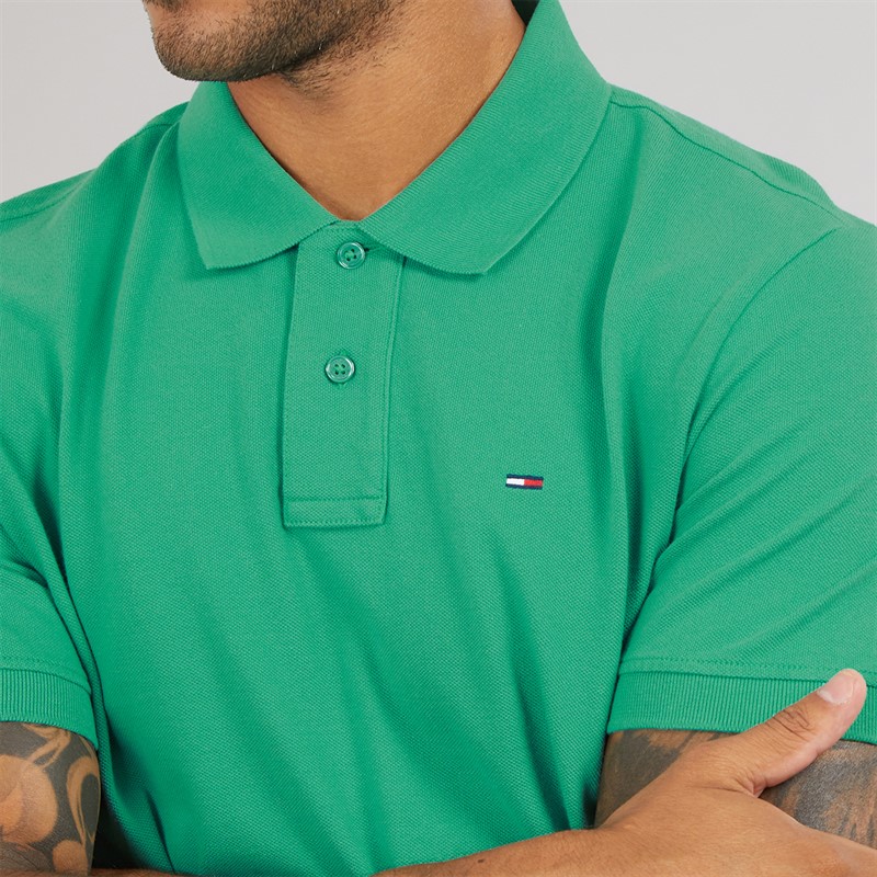 Tommy Jeans Mens Polo Shirt Bahama Green