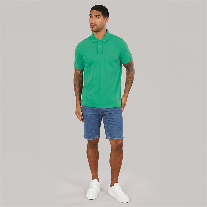 Tommy Jeans Mens Polo Shirt Bahama Green