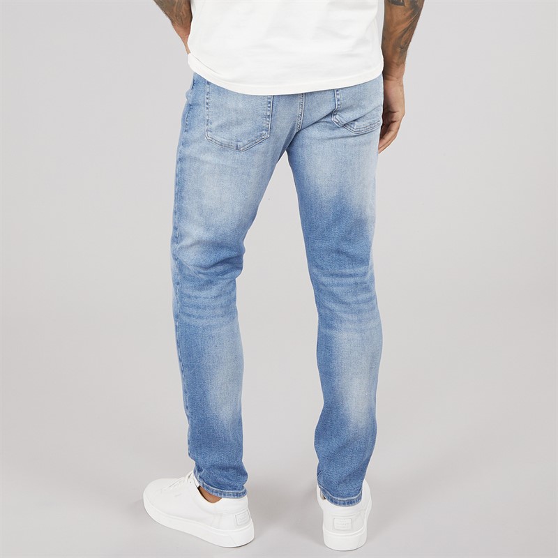 Tommy Jeans Mens Slim Tapered Jeans Denim Medium