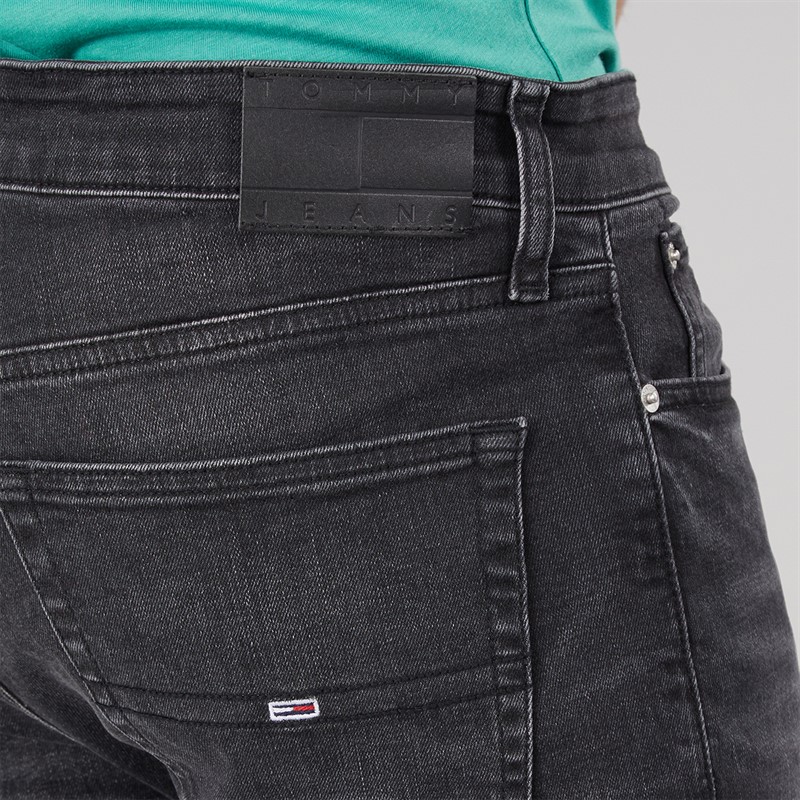 Tommy Jeans Mens Slim Tapered Jeans Denim Black