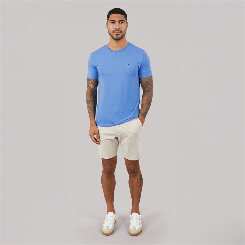 Tommy Jeans Mens Jaspe T-Shirt Blue Twilight Htr