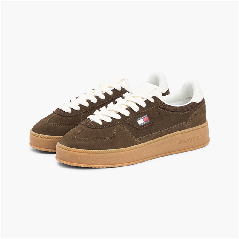 Tommy Jeans Womens The Greenwich Trainers Legacy Brown