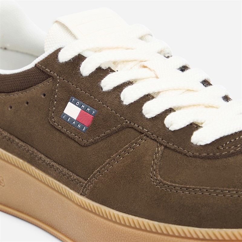Tommy Jeans Womens The Greenwich Trainers Legacy Brown