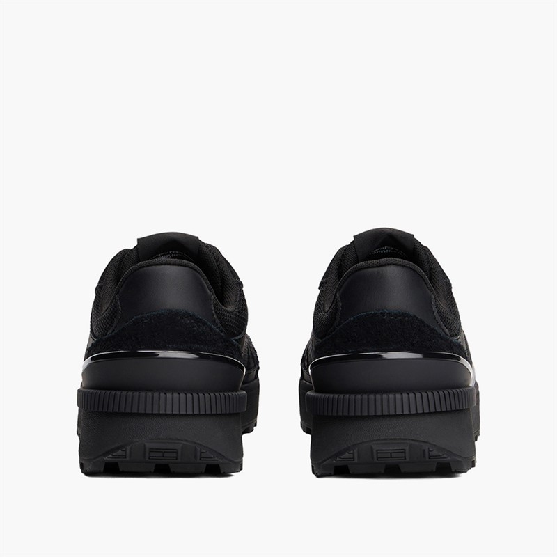 Tommy Jeans Mens Technical Runner Trainers Black