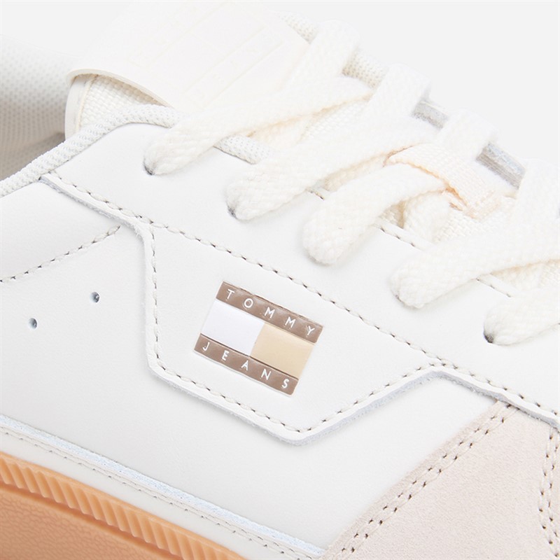 Tommy Jeans Mens The Greenwich Trainers Ivory/Dusty Brown