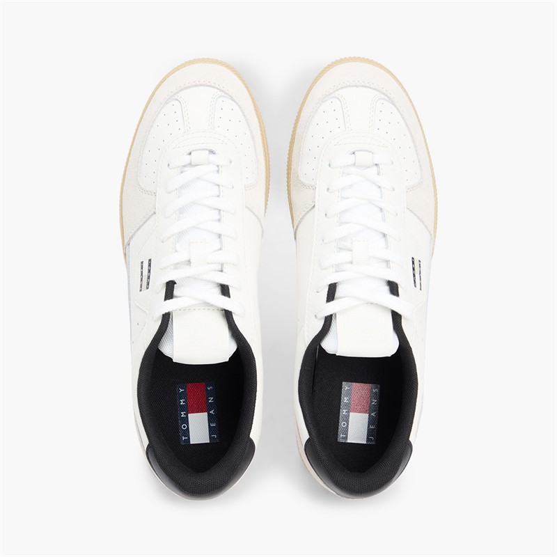 Tommy Jeans Mens The Greenwich Trainers Ecru/Black