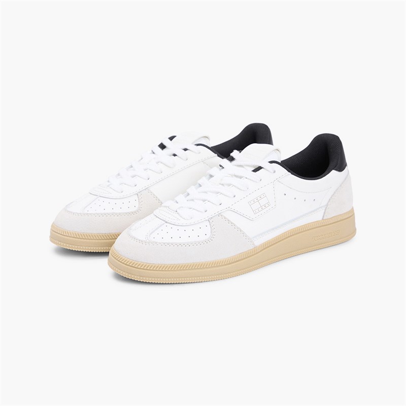 Tommy Jeans Womens The Greenwich Trainers Ecru/Black