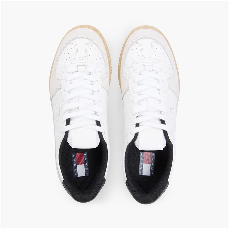 Tommy Jeans Womens The Greenwich Trainers Ecru/Black