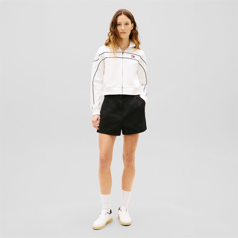 Tommy Jeans Womens The Greenwich Trainers Ecru/Black