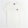 Tommy Jeans Womens Wavy Flag T-Shirt Ecru