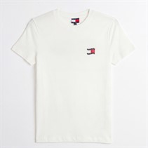 Tommy Jeans Womens Wavy Flag T-Shirt Ecru