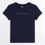 Tommy Jeans Womens Linear T-Shirt Dark Night Navy 1