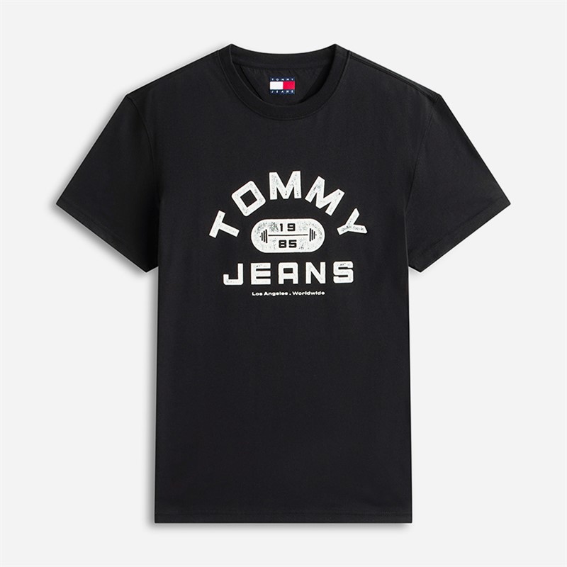 Tommy Jeans Mens TJ Gym T-Shirt Black