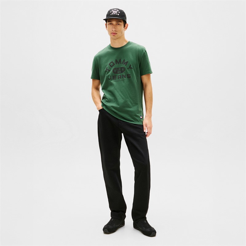 Tommy Jeans Mens TJ Gym T-Shirt Shadow Pine