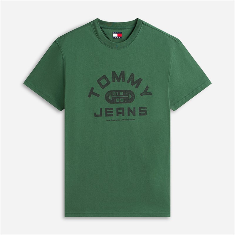 Tommy Jeans Mens TJ Gym T-Shirt Shadow Pine