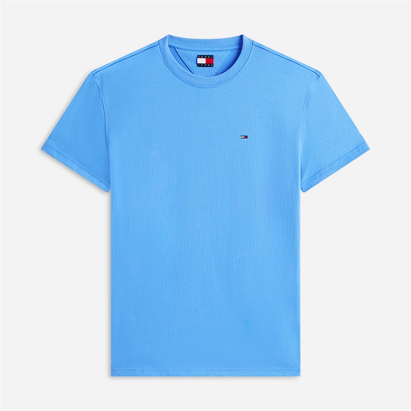 Tommy Jeans Mens Flag T-Shirt Blue Twilight