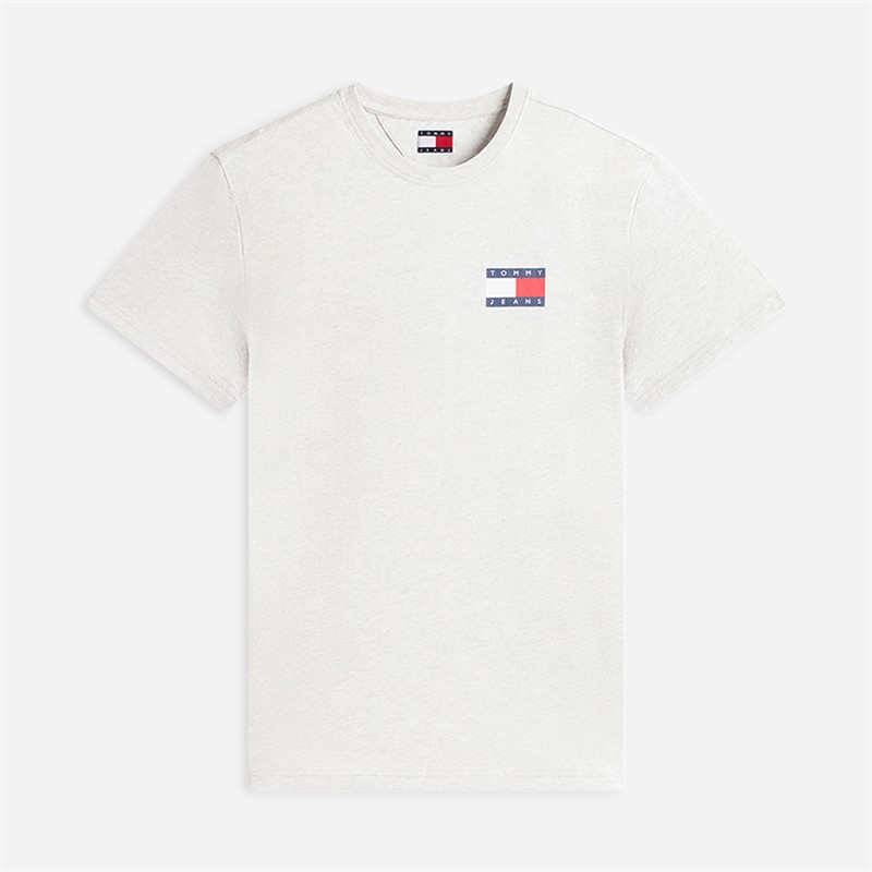 Tommy Jeans Mens Slim Essential T-Shirt Ice Grey Heather