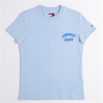 Tommy Jeans Womens Bubble T-Shirt Light Powdery Blue