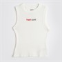 Tommy Jeans Womens Essential Logo Tank Top Ecru