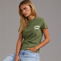 Tommy Jeans Womens Bubble T-Shirt Bay Leaf
