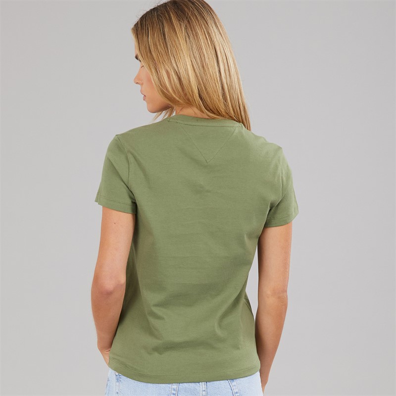 Tommy Jeans Womens Bubble T-Shirt Bay Leaf
