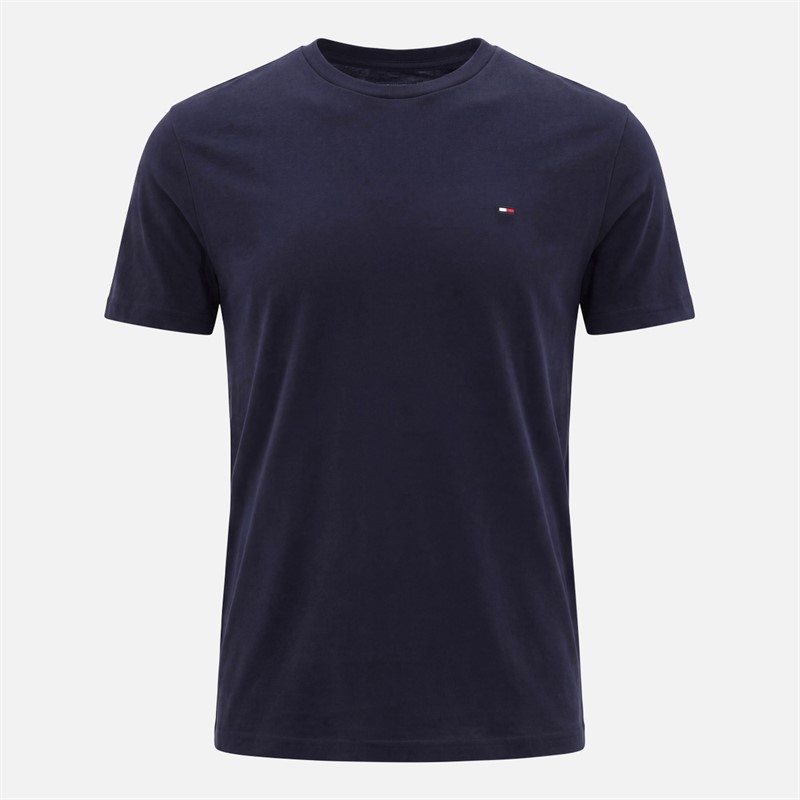 Tommy Jeans Mens Three Pack Slim Fit T-Shirts Black/Dark Blue/Ecru