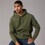 Tommy Jeans Mens Flag Hoodie Dark Greenery