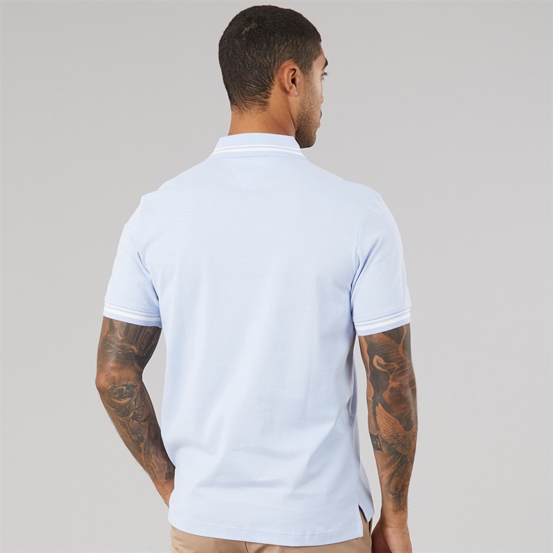 Tommy Jeans Mens Tipped Polo Shirt Moonlight Iris