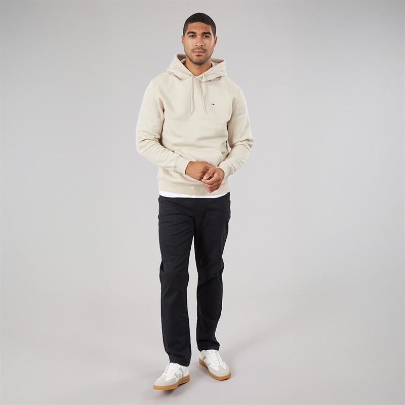Tommy Jeans Mens Flag Hoodie Gulf Sand