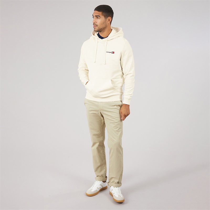 Tommy Jeans Mens Entry DNA Hoodie Ancient White