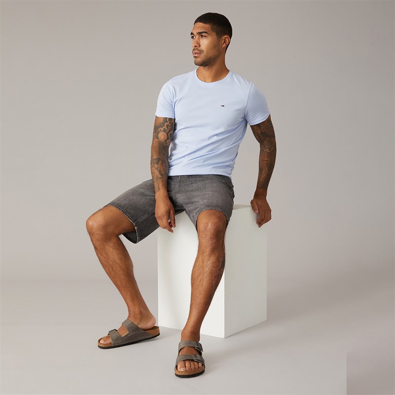 Tommy Jeans Mens Slim Fit T-Shirt Moonlight Iris