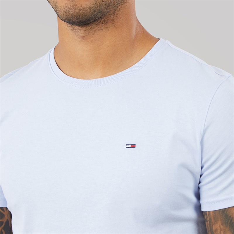 Tommy Jeans Mens Slim Fit T-Shirt Moonlight Iris