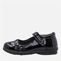 Little Divas Infant Girls Mary Jane School Shoes Black Patent