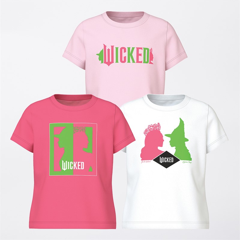 Wicked Mädchen Kymin 3er-Pack T-Shirts Camilla / Hell Weiss / Ballerina
