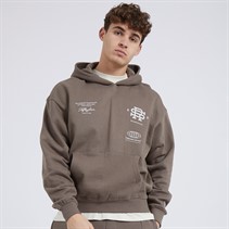 Fiftyfive Mens Verlus Logo Hoodie Walnut