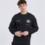 Fiftyfive Mens Vitels Logo Crew Neck Sweatshirt Vintage Black