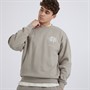 Fiftyfive Mens Vitels Logo Crew Neck Sweatshirt Stone