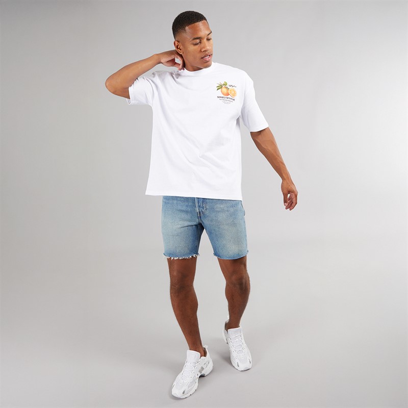 Fiftyfive Mens Mullican Crew T-Shirt White