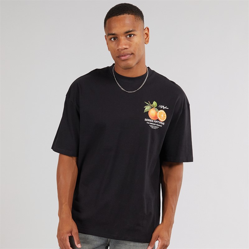 Fiftyfive Mens Mullican Crew T-Shirt Black