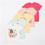 Moana Girls Five Pack T-Shirts Multi