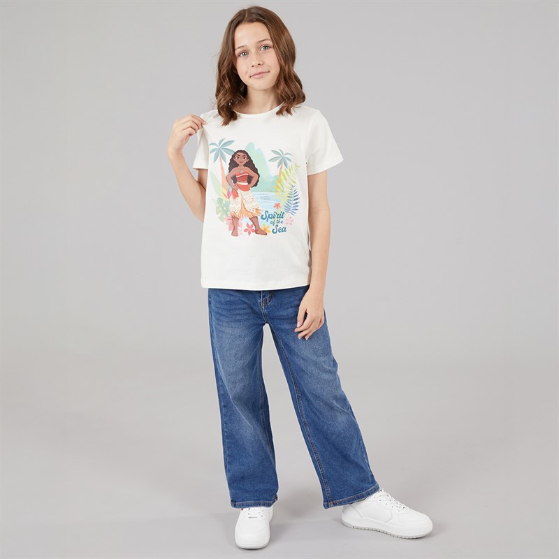 Moana Girls Five Pack T-Shirts Multi