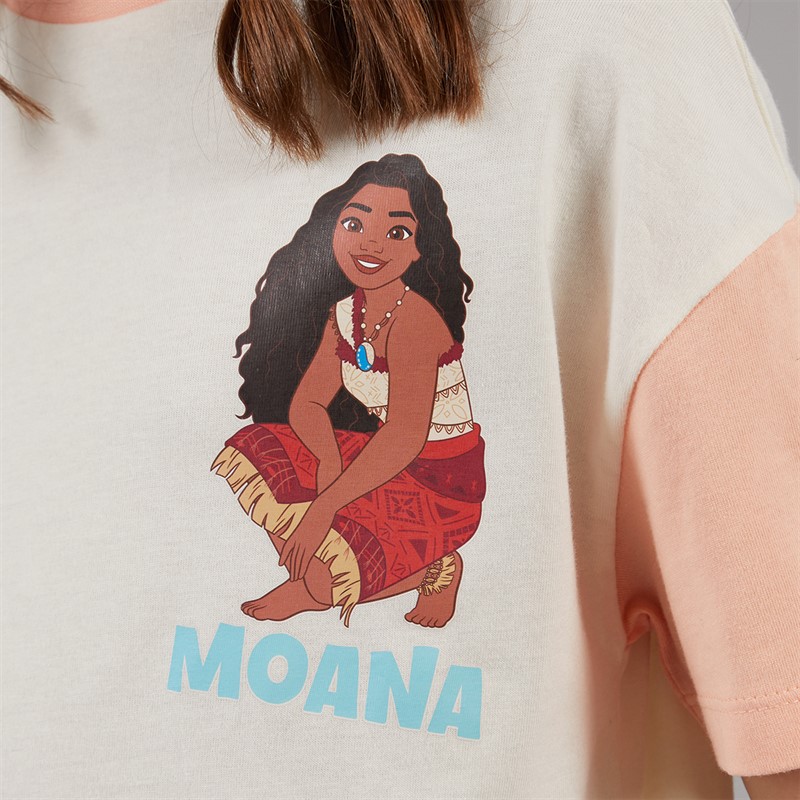 Moana Girls T-Shirt And Shorts Co-Ord Set Multi