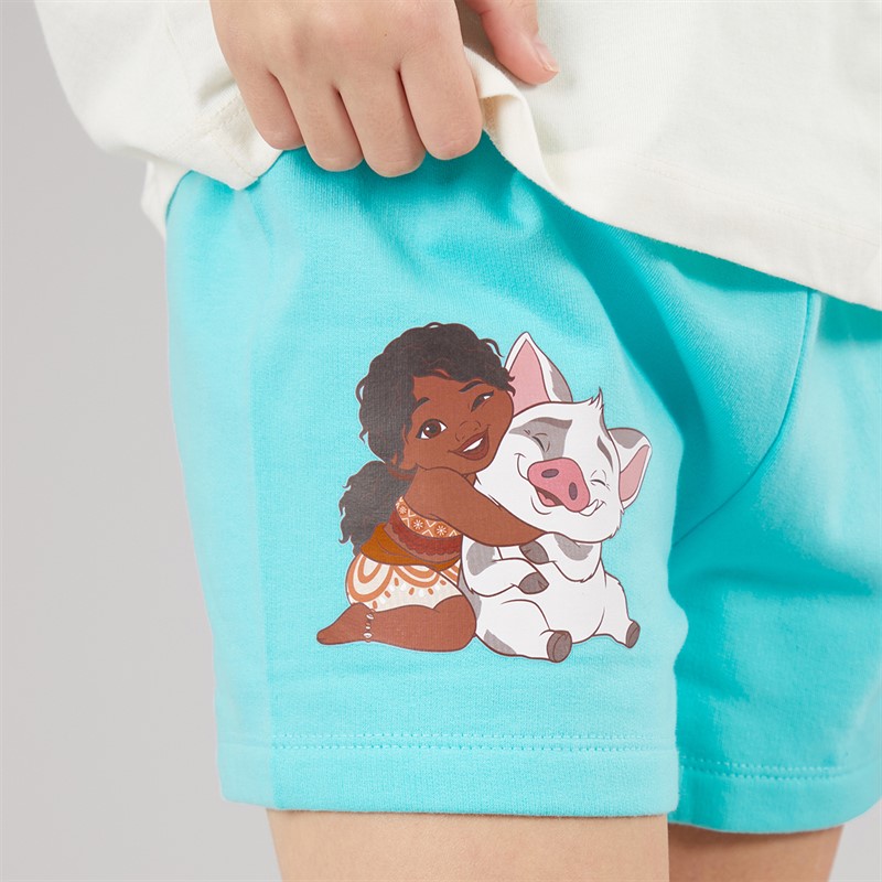 Moana Girls T-Shirt And Shorts Co-Ord Set Multi