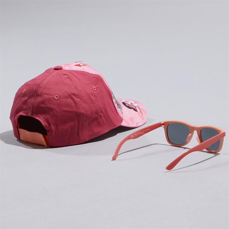 Moana Girls Two Piece Cap And Sunglasses Set Multi