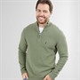 Saltwell Mens Ashgrove 1/4 Zip Jumper Sage Green