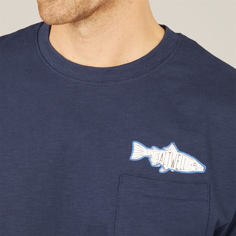 Saltwell Mens Portree T-Shirt Navy