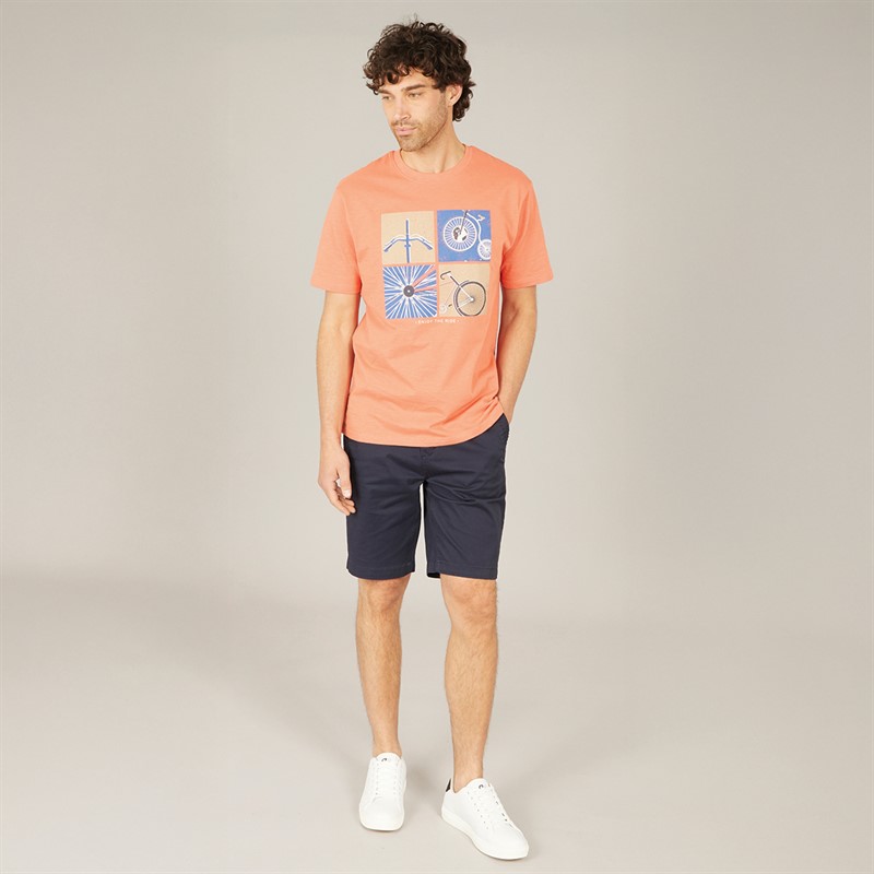 Saltwell Mens Miller T-Shirt Coral