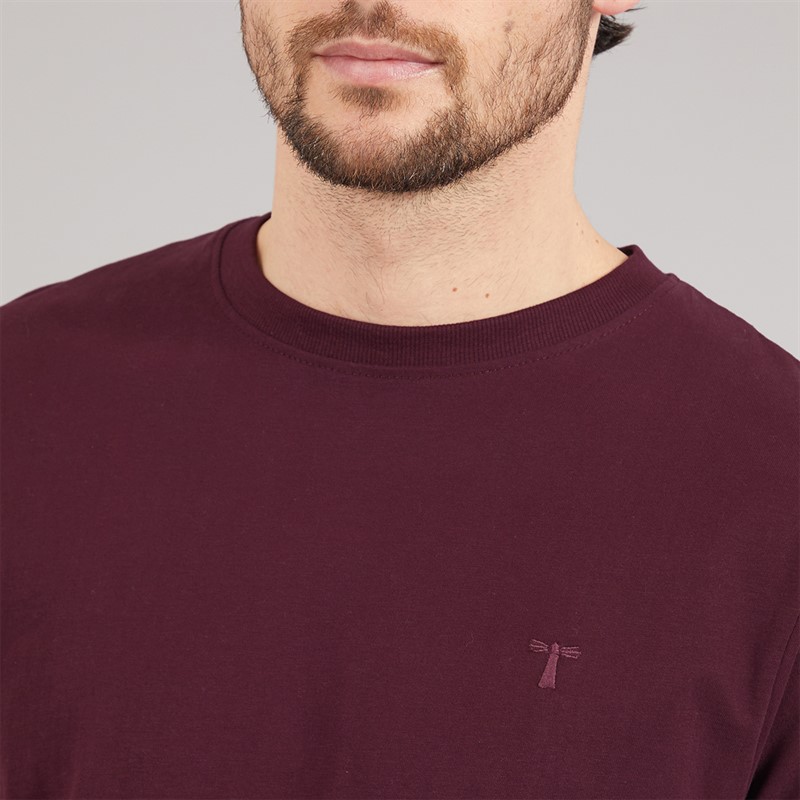 Saltwell Mens Nelson T-Shirt Burgundy Burgandy